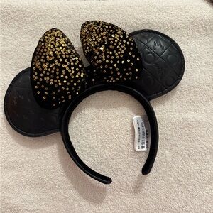 Disney World 50th black and gold Minnie ears